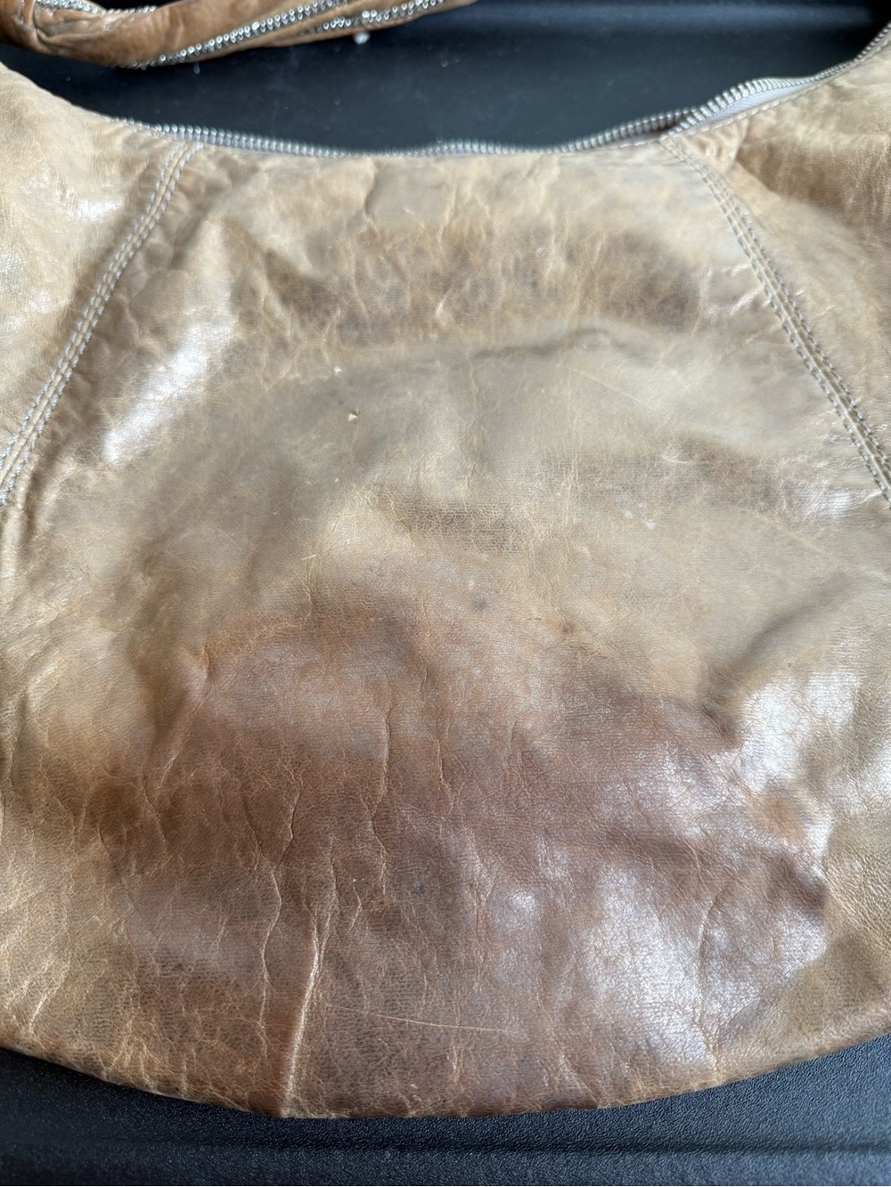 Michael Kors hobo metallic satchel purse project bag - Picture 10 of 14